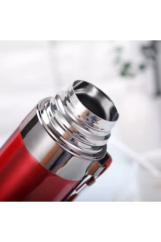 Kapris Çift Katlı Paslanmaz Çelik Termos Kırmızı 750 Ml Kap-288 Kırmızı