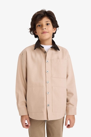 Defacto Erkek Çocuk Gömlek Yaka Gabardin Ceket G6419a826spbg731 Bej-bg731