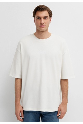 Mavi M0613581-70057 Mavi Baskılı T-shirt Erkek Tişort Beyaz