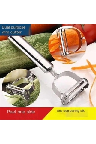 Soyucu Çok Fonksiyonlu Patates Rendesi Aracı - Gümüş Renk Gümüş