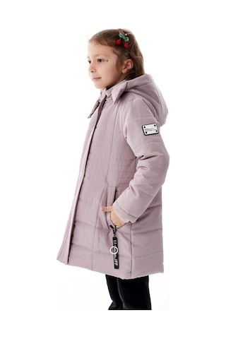 Benitto Kids Kız Çocuk Kapüşonlu Kışlık Şişme Mont 51355 Mor