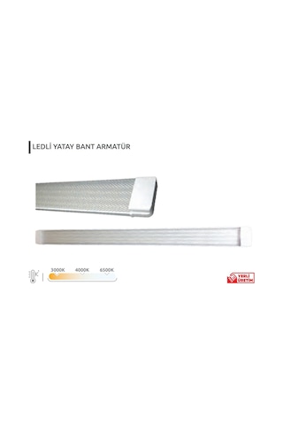 Kendal Ledli Yatay Bant Armatür Kfl15690w-beyaz Beyaz