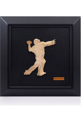 Zekupp Amerikan Futbolu Severler İçin Ahşap Tablo, Duvar Dekorasy