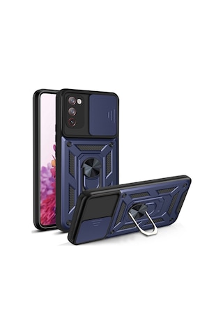 Nihcase Samsung Uyumlu Galaxy S20 Fe Kılıf Magnetik Standlı Kamera Korumalı Slide Sürgülü Cover Kapak