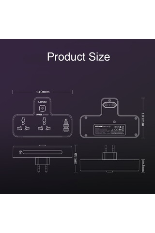 Ldnıo Sc2311 20w Pd+qc 3.0 Gece Lambalı Çok Fonksiyonlu Ev Hızlı Şarj Soketi, Spec: Eu Plug