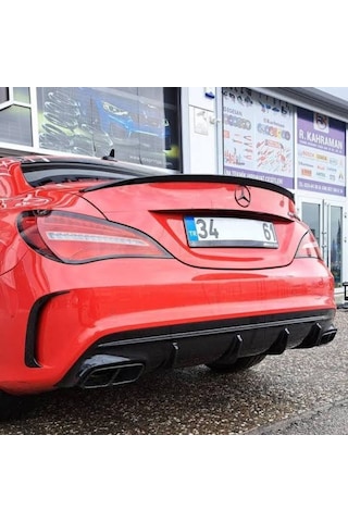 Mercedes W117 Cla45 Style Bagaj Üstü Plastik 2012-2018 Spoiler