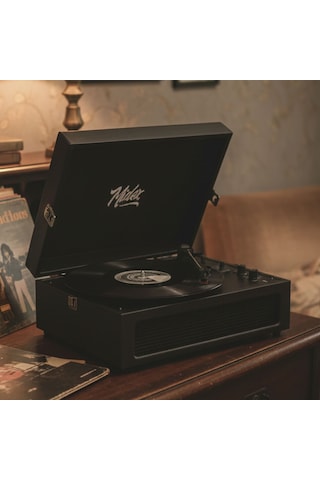 Midex Mtx-420bk Nostaljik Bluetooth Pro Pikap Plakçalar Şarjlı 3 Devirli Siyah