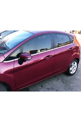 Ford Fiesta 2009-2016 Arası Krom Cam Çıtası 8 Prç Pçelik