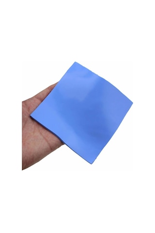 0.5mm 10x10cm Chipset Soğutucu Termal Pad Ped - Çift Taraflı Yapışkanlı - Mavi - 3.6w/m.k