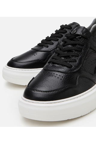 Hotiç Erkek Deri Siyah Yüksek Tabanlı Spor Ayakkabı 02ayh305900a100 Siyah-black Siyah