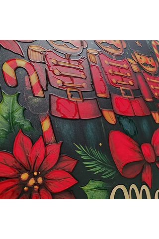 İngiliz Asker Yeni Yıl Evi Kapı Ve Duvar Süsü 30x30