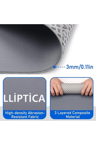 Elipse Bacak Egzersizi İçin Slip Olmayan Egzersiz Mat, Elipse Makine Mat, Masa Altında Egzersiz Matları Eliptikler