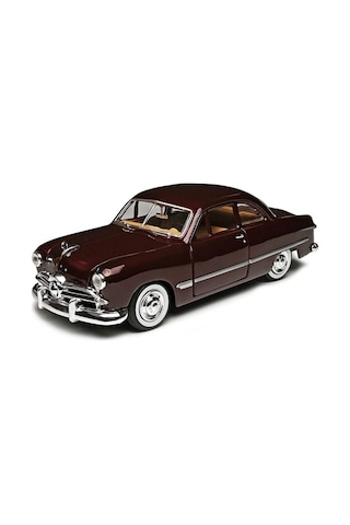 Motor Max 1:24 1949 Ford Coupe Model Araba Metal Diecast - Bordo