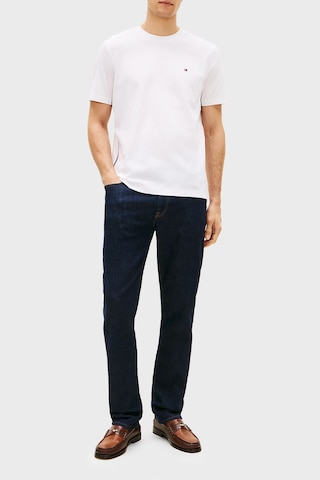Tommy Hilfiger Erkek T Shirt Mw0mw42393 Ybr Beyaz Beyaz