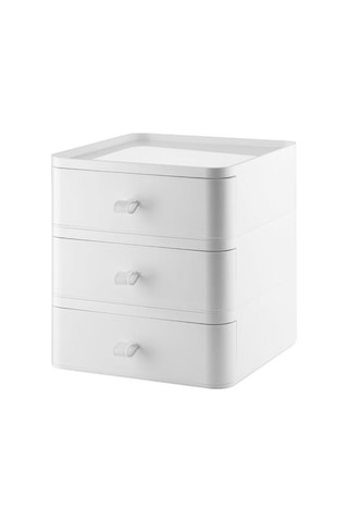 3 Çekmeceli Takı Ve Makyaj Kutusu 20 X 20 X 24 Cm Çok Renkli