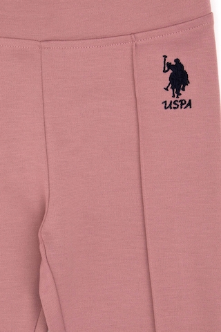 U.S. Polo Assn. Kız Çocuk Orkide Nervürlü İnterlok Tayt 50316891-VR221