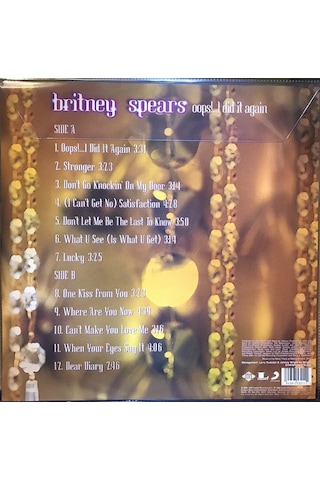 Britney Spears Oops ...ı Did It Again Picture Vinyl - Plak