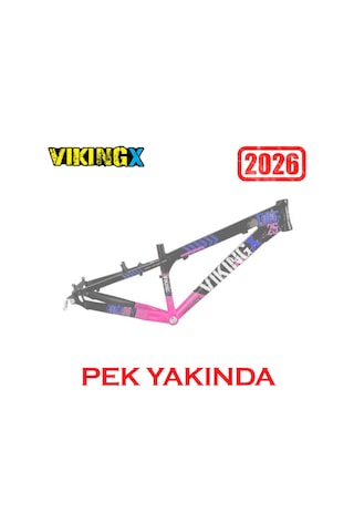 Vikingx Tuff X-25 Dirt Jump Aliminyum Kadro Pembe-siyah Ys728