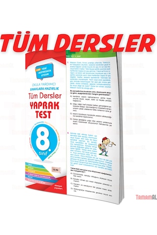 8.Sınıf Tüm Dersler Soru Bankası + Konu Anlatım + Yaprak Test Set