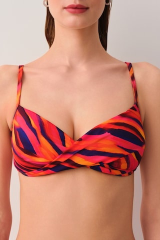 Suwen Flame Yarı Destekli Bikini Üstü Sb2527013841384 Flame Baskılı