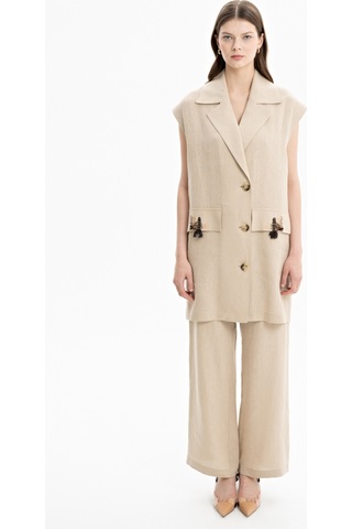Aker 24ss09084111 Küçük Beden Yelek 24ss09084111 038 Camel Camel