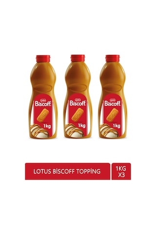 Biscoff Topping Sos 1 Kg X3