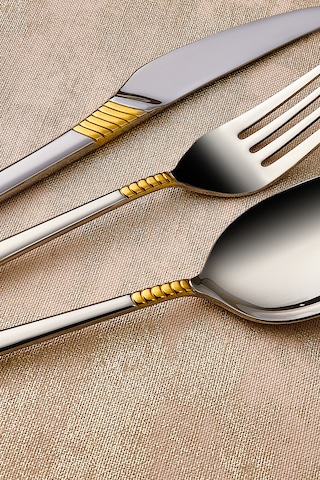 Karaca Cleopatra Premium 84 Parça Çatal Kaşık Bıçak Takımı Gold - Gümüş