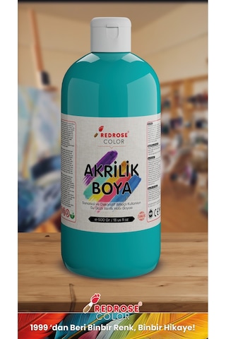 Red Rose Turkuaz Akrilik Boya 500 G