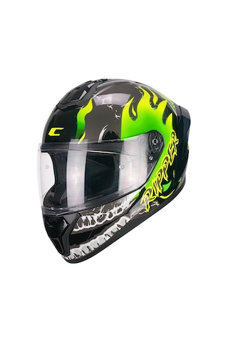 Cgm 330r Rıot Rıpper Kapalı Kask Siyah/sarı-l