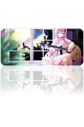 90x40cm Anime Guitarist Girl Xxl Büyük Boy İlyuka Gaming Mousepad