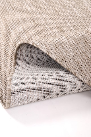 Konfor Halı Tema 9040 Bej Sisal Hasır İç Dış Mekan Kilim Dekoratif Bahçe Balkon Salon Halısı Bej