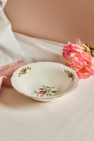 Karaca Vintage Rose Salata Kasesi 23 Cm Çok Renkli