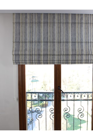 Polycotton Katlamalı Perde Gri