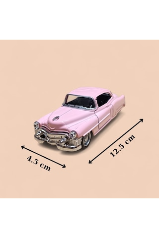 Pembe 1953 Cadillac Serıes 62 Coupe Diecast Çek Bırak Model Araba Diğer