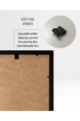 Tablo Ahşap Çerçeveli Tablo Çerçeveli Poster Soyut Mavi-sarı Çiçek Tablosu, Çiçek Temalı Tablo