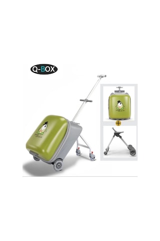 Heybee Luggages Heybee Sevimli Canavar Oturulabilir Yeşil Çocuk Valiz Diğer