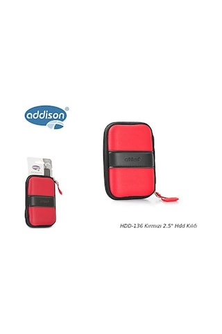 Addison Adisson Hdd-136 Harddisk Kılıfı, Kırmızı, 2.5"