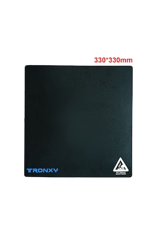 Yaozixa 3d Yazıcı Isı Taban Sticker'ı Siyah 330x330mm Yüksek Sıcaklık Dayanıklı Pvc Pla/abs Tutucu Modeli Kolay Çıkarma