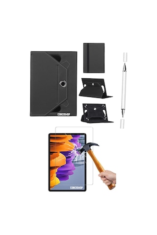 Lenovo Tab M8 Hd 2.nesil Tb-8505f Uyumlu 3in1 Set Kılıf Kalem Ekran Koruyucu
