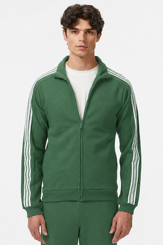 Lacoste Men's Slim Fit Zip Up Monogram Sweatshirt Erkek Tam Fermuarlı Logolu Sweatshirt Yeşil