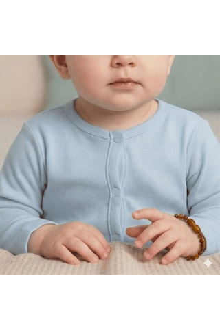 Bal Rengi Doğal Damla Kehribar Bebek Bileklik 548764289 Çok Renkli