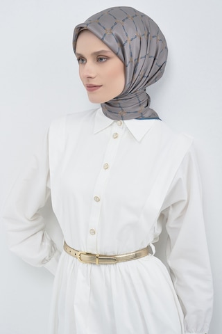 Armine Saf İpek Sura Eşarp-2026 İlkbahar-yaz- 953800d Gri