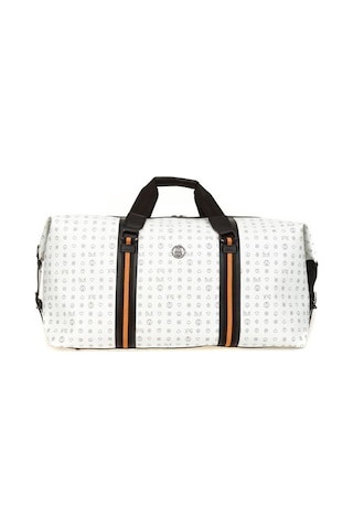 Bilik Deri Monogram Beyaz Unisex Seyahat Çantası Rh25 Duffle-mn 001