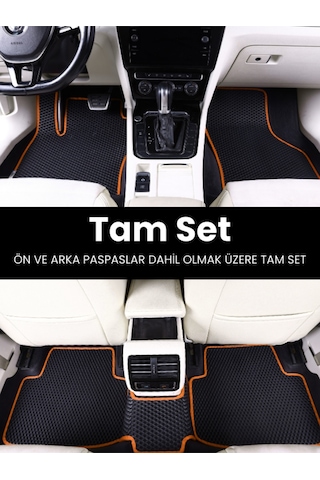 Skoda-super B- 2024-2025 İçin Eva İç Paspas Takımı Metal Topukluk Hariç