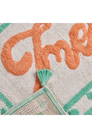 Evidea Soft Fresh Granny Tufting Banyo Paspası - Beyaz - 60x90 Cm Beyaz