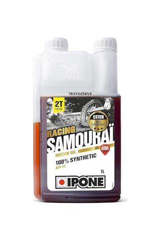 Ipone Samourai Racing 2t Esterli %100 Sentetik Strawberry Çilek Kokulu Yağ 1 Litre, Samurai