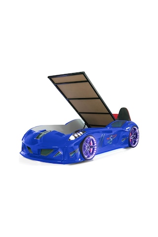 Arabalı Yatak Jaguar Bazalı Arabalı Yatak Mavi Setay Genç Odası Mavi