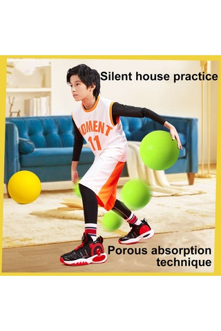 Ranyeek Çocuklar İçin Sessiz Ve Güvenli Büyük Boy Sarı Spor Topu - 24 Cm 7 Numaralı