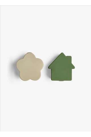 Citron 4'lü Silikon Beslenme Kutusu Düzenleyicileri - Grey/green/caramel 1061008 1