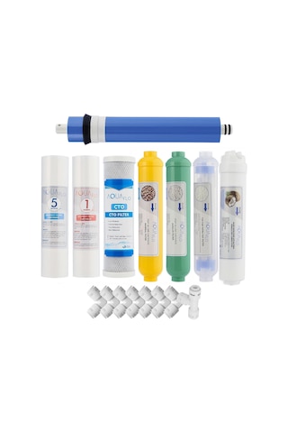 Mil Su Açık Kasa Su Arıtma Cihazı 8'Li Filtresi Membran Seçeneği Set